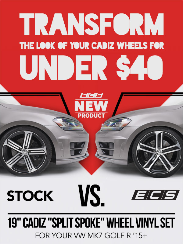 Vwvortex Com Ecs Tuning New 19 Cadiz Split Spoke Ecs Wheel Vinyl